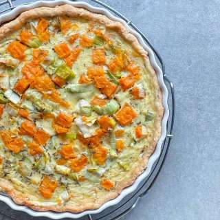 Leek and Squash Quiche