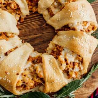 Chorizo and Egg Christmas Wreath
