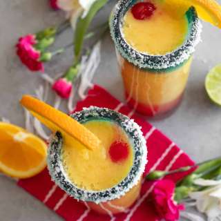 Frozen Sunrise Margaritas
