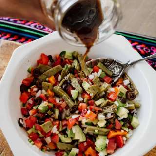 Ensalada de Nopales Asados (Grilled Cactus Paddle Salad)