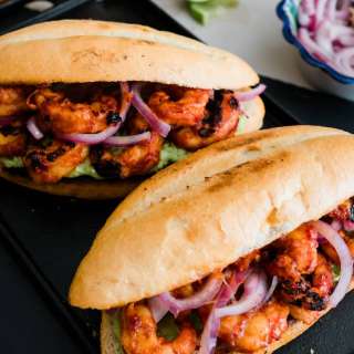 Spicy Shrimp Tortas