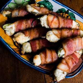 Bacon Wrapped Jalapeño Poppers
