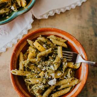 Spicy Cilantro Pesto Pasta