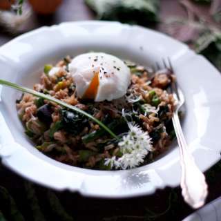 Spring Brown Rice Risotto with Asparagus