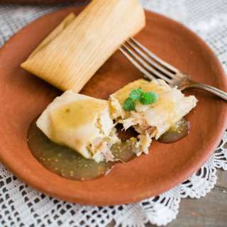 Roasted Chicken and Salsa Verde Tamales