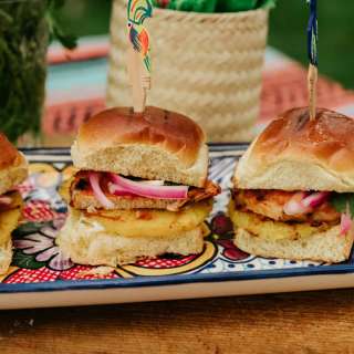 Mexican Pork Chop Sliders al Pastor