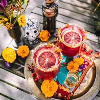 Marigold Blood Orange Margarita