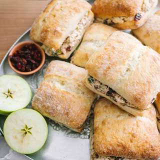 Pecan Apple Chicken Salad Sandwiches