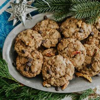 Mexican Chocolate Oatmeal Cookies