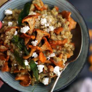 Easy Barley Risotto with Mushrooms