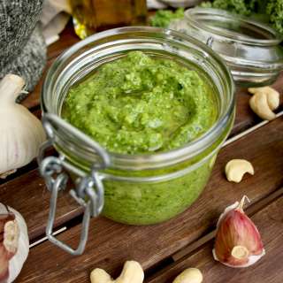 Kale Pesto with Cashew and Parmesan