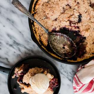 Mexican Chocolate & Mixed Berry Cobbler