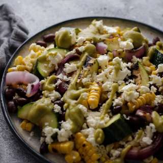 Corn and Black Bean Salad with Zucchini