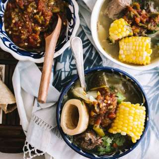 Caldo de colita de res - Oxtail Soup