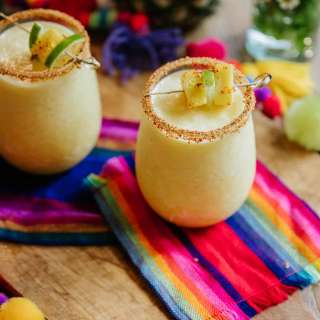 Spicy Frozen Pineapple Margaritas