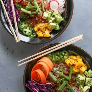 Spicy Tuna Poke Bowls