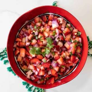 Savory Strawberry Salsa (Fruit Pico de Gallo)