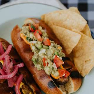 Bacon-Wrapped Mexican Hot Dogs
