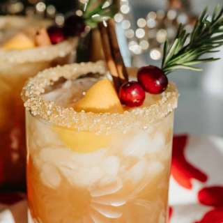 Spiced Pomegranate Cranberry Holiday Margarita