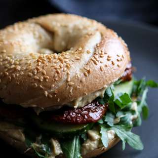 The Ultimate Vegan Bagel Sandwich