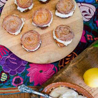 Homemade Churros Rellenos (Lemon Cheesecake Stuffed Churros Sandwiches)
