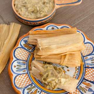 Cheese with Roasted Chile Tamales (Tamales de Rajas Con Queso)