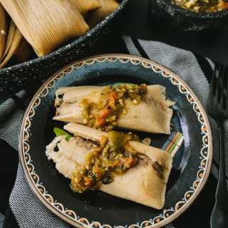 Instant Pot Tamales Recipe with Pork and Roasted Green Chile