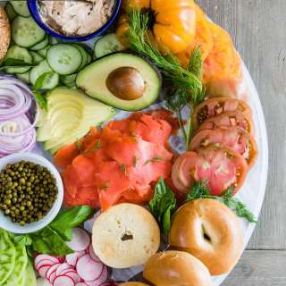Smoked Salmon Bagel Bar
