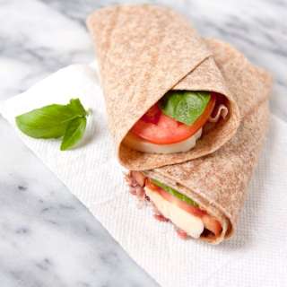 Caprese Salad and Prosciutto Wrap