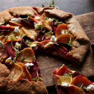 Healthy Beet Galette with Goat Cheese