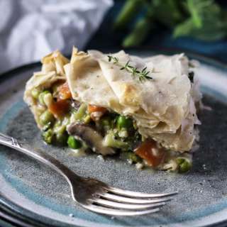 Vegan Pot Pie with Filo Crust