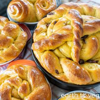 Vegan Paska (Eastern European Easter Bread)