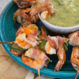 Bacon-Wrapped Shrimp with Jalapeño