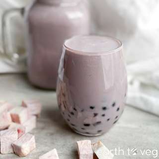 Vegan Taro Bubble Tea (Taro Boba)