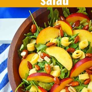 Peach Gouda Honey Almond Salad