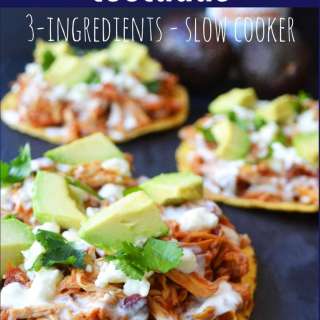 Slow Cooker Chicken Tinga Tostadas