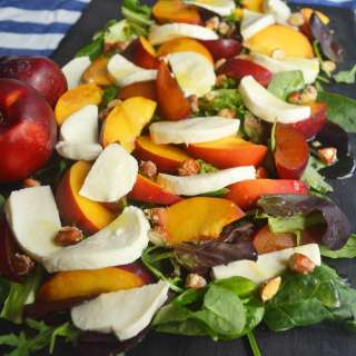 Summer Peach Fresh Mozzarella Salad