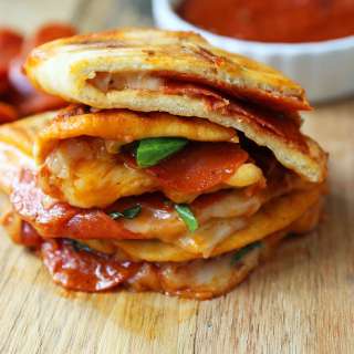 Pepperoni Pizza Flatbread Panini