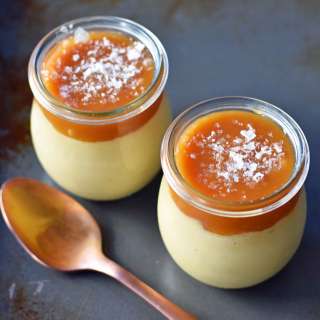 Butterscotch Budino with Salted Caramel