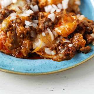 Chile con Carne Enchiladas