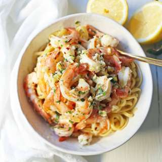 Shrimp Scampi Linguine