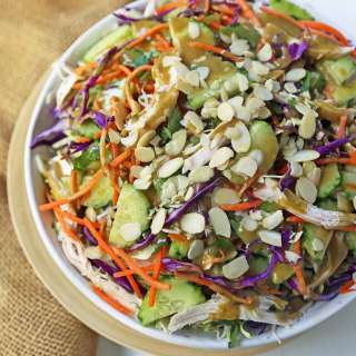Thai Chicken Salad with Peanut Dressing