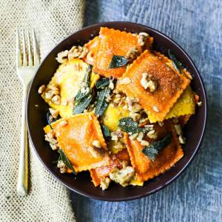 Fresh Ravioli with Browned Butter and Sage