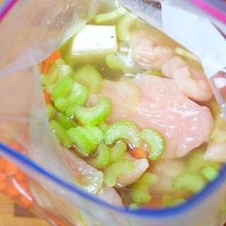 5-Minute Freezer Chicken Soup for Easy Meal Prep!