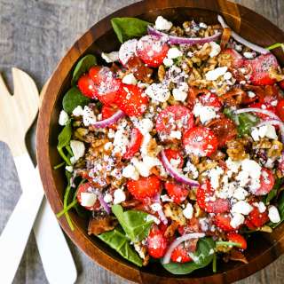 Strawberry Spinach Salad with Poppyseed Dressing