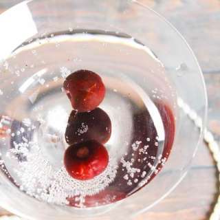 Sparkling Black Cherry Martini