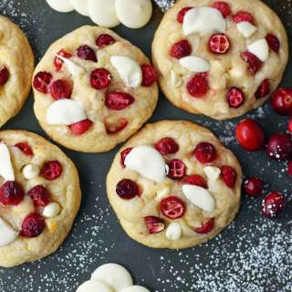 Cranberry Orange White Chocolate Cookies