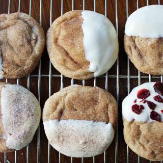 White Chocolate Dipped Snickerdoodles