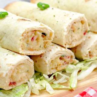 Baked Chicken Bacon Ranch Taquitos Recipe