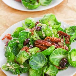 Brussel Sprout Salad with Bacon and Poppyseed Vinaigrette